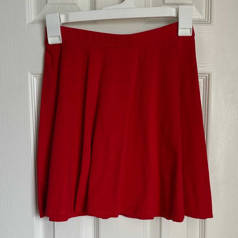 Red Skater Skirt- Small